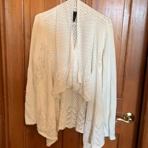White cardigan